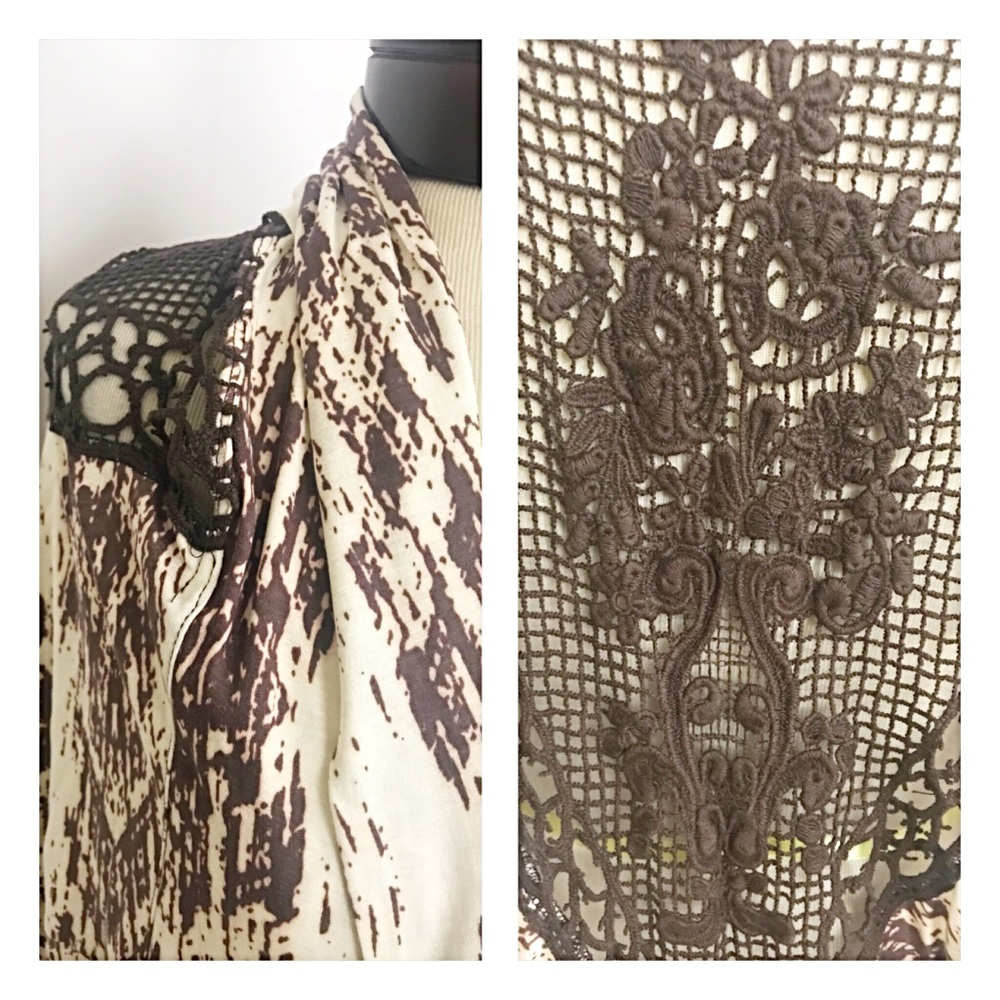 Sassy Flirty Lace Detail Tie Dye Cardigan XS - Picture 6 of 6